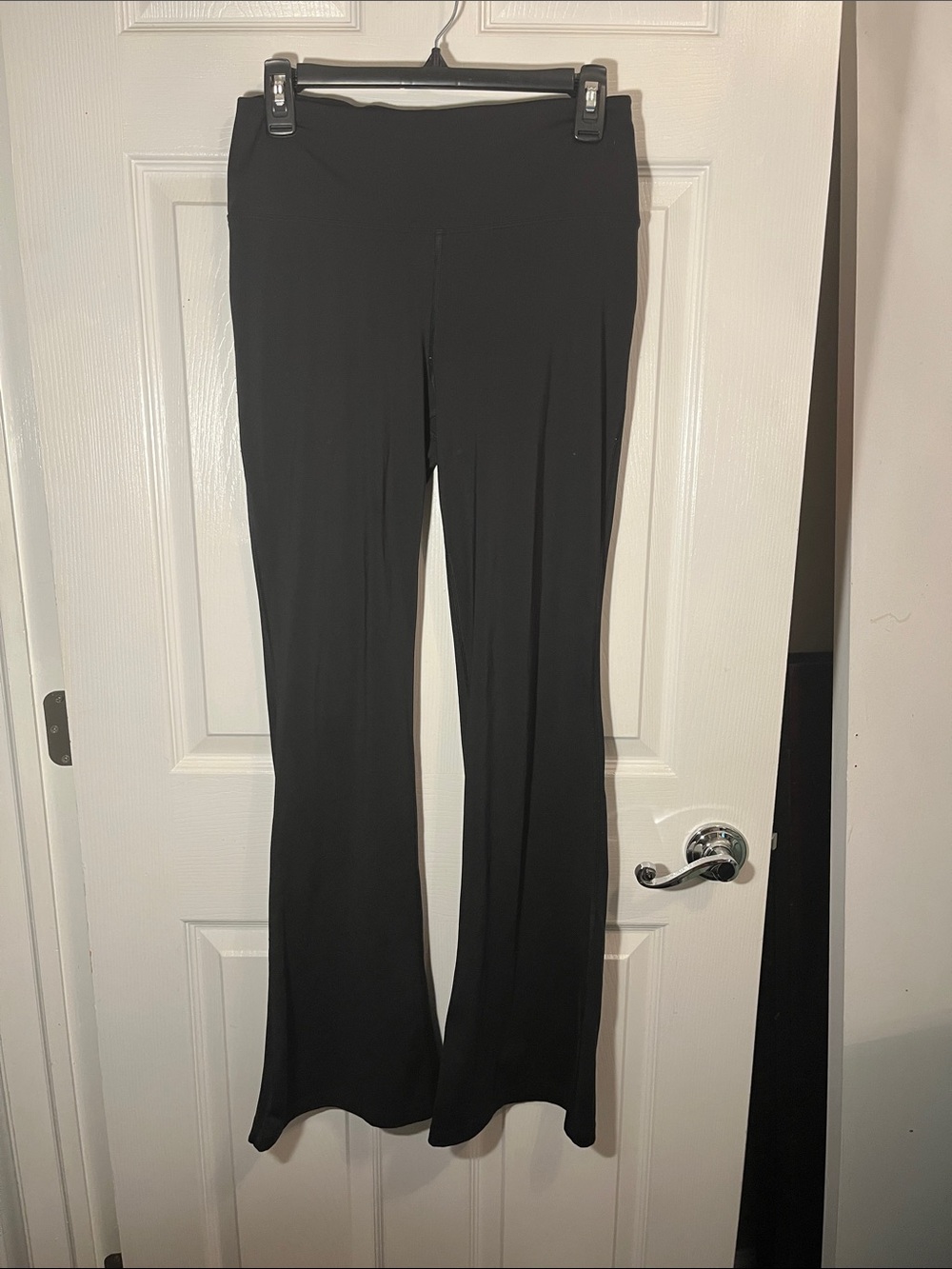 PINK Victoria's Secret Black Boot Cut Flare Leggings